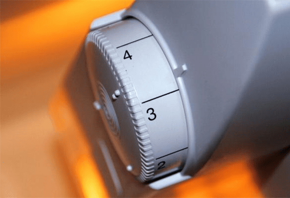 refrigerator control knob for a direct cool refrigerator